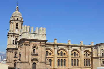 Fototapeta na wymiar Catedral, Málaga, Andalucía
