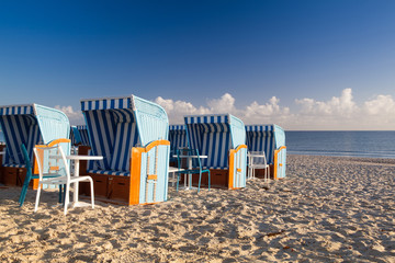 Sunrise on the beach in Binz, Ruegen Island