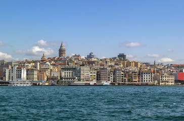 Fototapeta na wymiar View of Istanbul Beyoglu area