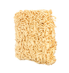 Dry noodle isolated on white background