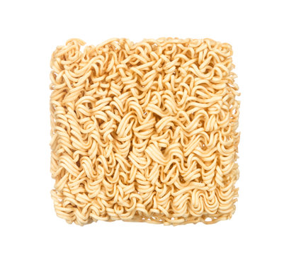 Dry Noodle Isolated On White Background