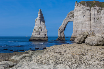 Fototapeta na wymiar Etretat, Upper Normandy region, France