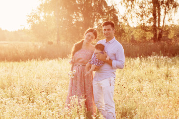 happy family outdoor