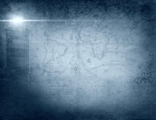 Pirate and nautical theme grunge background