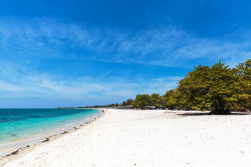 White sand beach in Cuba