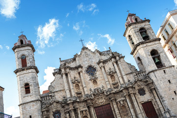 Fototapeta premium Plaza de la catedral in La Habana