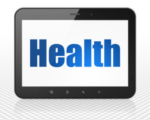 Medicine concept: Tablet Pc Computer with Health on display