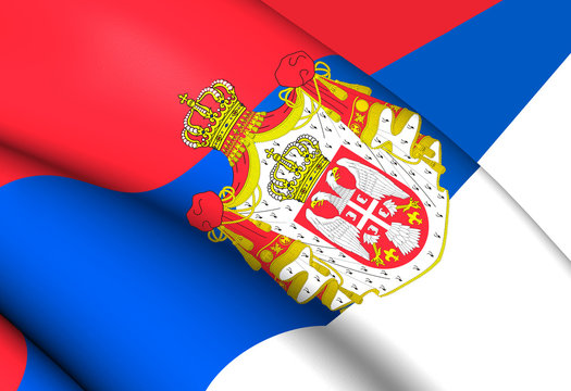 Kingdom Of Serbia Flag (1882-1918)