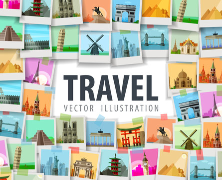 travel vector logo design template. trip or vacation icon