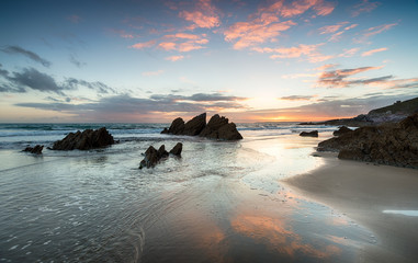 Sunset at Whitsand Bay