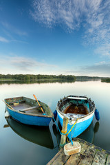 Rowing Boats on the Norfolk Broads © Helen Hotson
