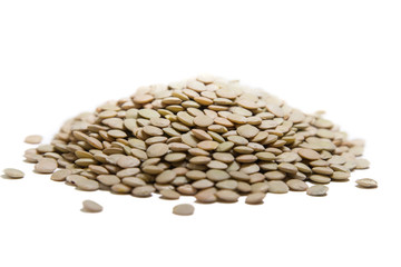 Lentil isolated on white background