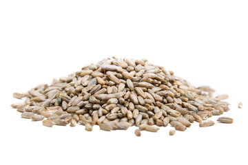 Pease seeds isolated on white background