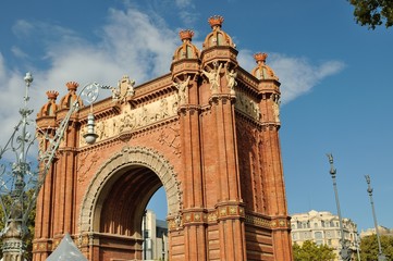 Fototapeta na wymiar Arc de Triomf Barcelona 