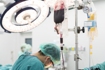 giving packed red cell during surgery