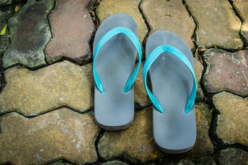 slippers outdoors