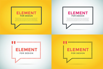 Obraz premium Quote blank template bubble empty design