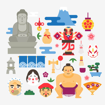Collection Of Japan Icons