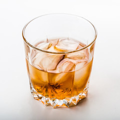 Two different glasses of whiskey 