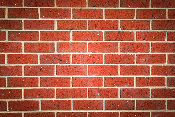 Clean Red Brick Wall texture background