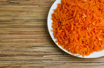 Grated carrots