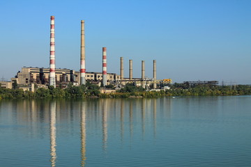 Dnieper power station of Dnipropetrovsk in Ukraine 