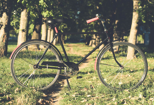 Retro Bicycle with vintage overlay