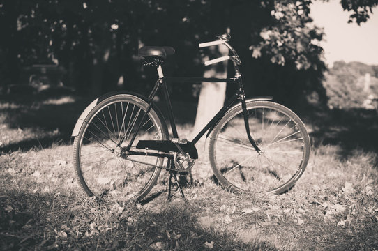Retro Bicycle with vintage overlay