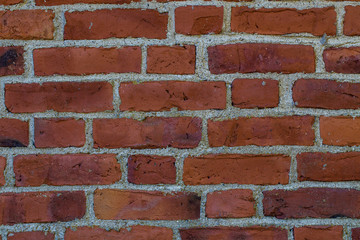 Red brick  background. 