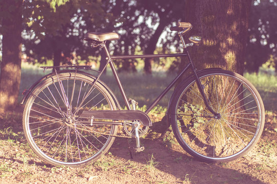 Retro Bicycle with vintage overlay