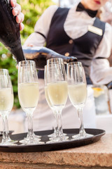 champagne glasses