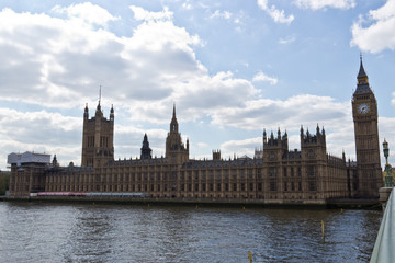 Fototapeta na wymiar The Palace of Westminster is the meeting place of the House of C