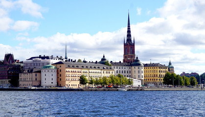 Fototapeta premium Landscape of Stockholm oldtown city