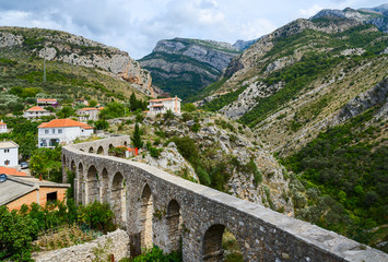 Fototapeta na wymiar Aqueduct in Old Bar, Montenegro