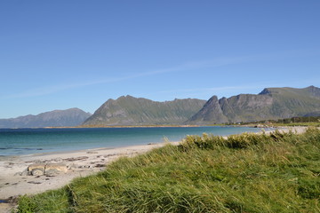 Fototapeta na wymiar Vinje - Lofoten Islands, Norway