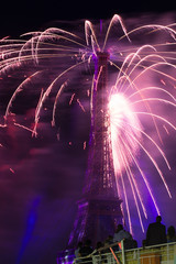 fireworks on Bastille Day