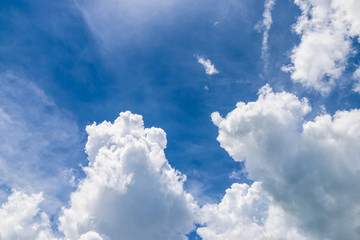 Blue-sky on summer with rainbow