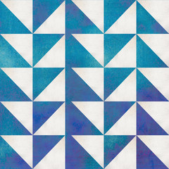 geometric triangle prints on watercolored texture - abstract gra © goldnetz
