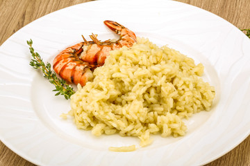 Risotto with prawn