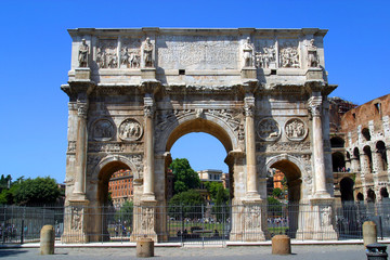 Fototapeta na wymiar Italia, lazio,Roma,Arco di Costantino.