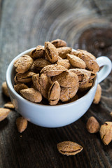 Almonds in shell