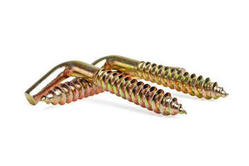 Dowel hook on a white background