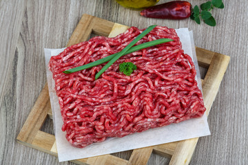 Minced beef meat