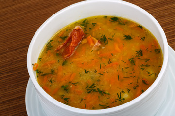 Pea soup with ribs