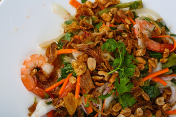 Asian seafood salad
