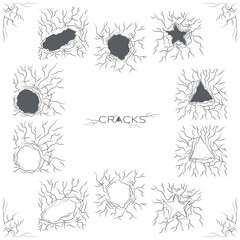 Big Set of the Cracks