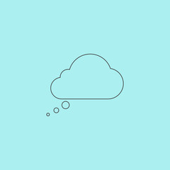 cloud thought Vector icon