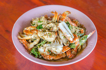 Stir fried Crab