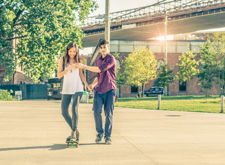 Learning to skateboarding