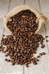 coffee beans in bag